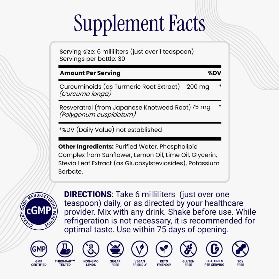 Liposomal Curcumin + Resveratrol